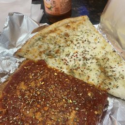 White Slice Pizza Marinara Sicilian Slice