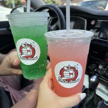 Sodabomb - No worry strawberry and Banzai - Juice Bars & Smoothies Near Me - Laie, Hawaii