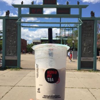 Kung Fu Tea - Coconut Milk Tea with Bubbles. Copied this style LoL. - Coffee & Tea Near Me - Chicago, Illinois Kung Fu Tea - Coconut Milk Tea with Bubbles. Copied this style LoL. - Coffee & Tea Near Me - Chicago, Illinois