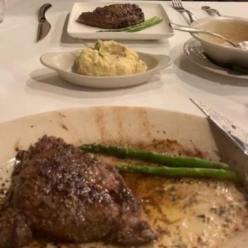 Las Brisas - Mashed potatoes with their rib-eye steak - Steakhouses Near Me - Lubbock, Texas