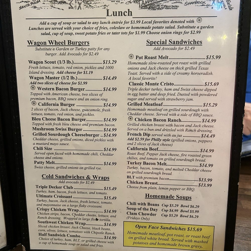 Wagon Wheel Restaurant - 2/2026 Menu - American Near Me - Needles, California