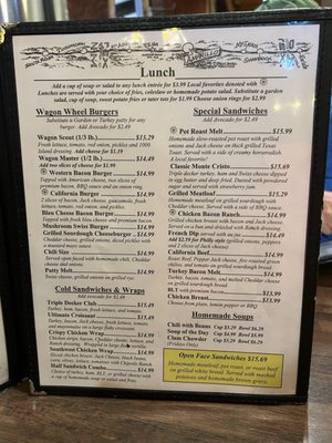 Menu photo 7 Wagon Wheel Restaurant Needles, CA