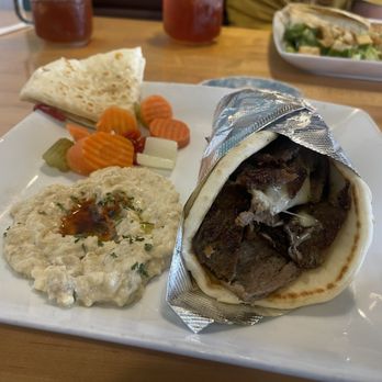 Zamzam Mediterranean Grill - 8/24/24 Philly Gyro with Baba Gannouj. - Mediterranean Near Me - Warr Acres, Oklahoma