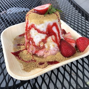 Element Shaved Creamery - Strawberry Cheesecake Snow - Desserts Near Me - Yucaipa, California Element Shaved Creamery - Strawberry Cheesecake Snow - Desserts Near Me - Yucaipa, California