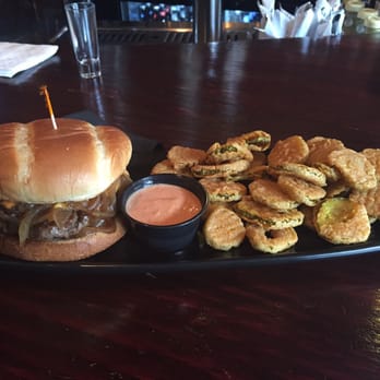 The Forum - Juicy Lucy and fried pickles!! Awesome! - Cocktail Bars Near Me - Tacoma, Washington