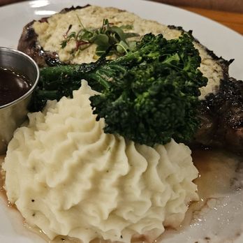 Live Fire Chefs - Ribeye Steak with Brocollini and Mashed Potatoes - Caterers Near Me - Ocala, Florida Live Fire Chefs - Ribeye Steak with Brocollini and Mashed Potatoes - Caterers Near Me - Ocala, Florida