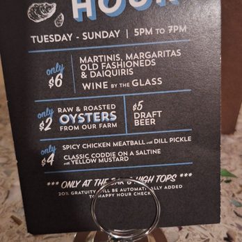 True Chesapeake - Happy hour menu - Seafood Near Me - Baltimore, Maryland