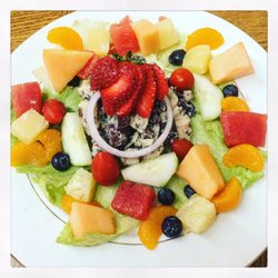 Cindy's Sweets & Eats - Chicken Salad with fresh fruit.