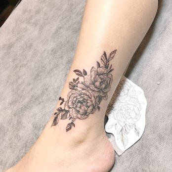Hana Ink Studio - Peonies - Tattoo Near Me Hana Ink Studio - Peonies - Tattoo Near Me