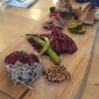 Publican Quality Meats - 3 items cold charcuterie plate. Nom. The last one was head cheese. - Butcher Near Me - Chicago, Illinois