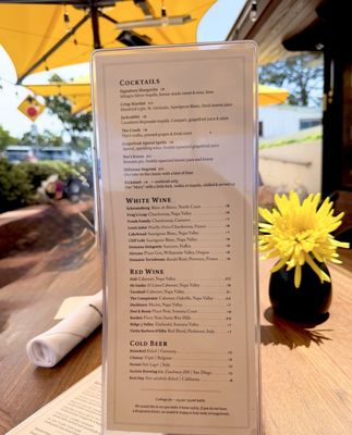 Menu photo 2 The Honor Bar Del Mar, CA Menu photo 2 The Honor Bar Del Mar, CA