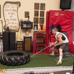 Superior Fitness Center - One of our longest standing clients performing a tire chain pull.