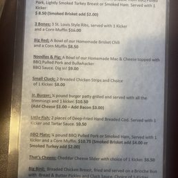 Small plate menu Small plate menu