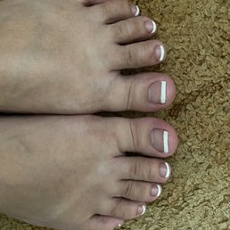 French tip pedicure French tip pedicure
