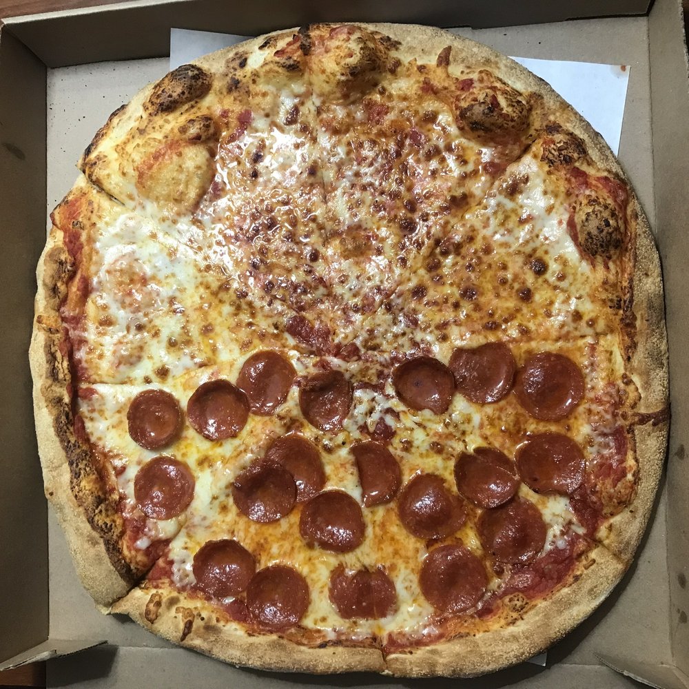 Joeys Pizza & Pasta - Large pie. Half plain half pepperoni - Pizza Near Me - Ship Bottom, New Jersey Joeys Pizza & Pasta - Large pie. Half plain half pepperoni - Pizza Near Me - Ship Bottom, New Jersey