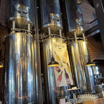 Frankenmuth Brewery - a row of stainless steel tanks - American Near Me - Frankenmuth, Michigan Frankenmuth Brewery - a row of stainless steel tanks - American Near Me - Frankenmuth, Michigan