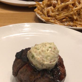 Hickory & Oak - Filet mignon with bone marrow butter and truffle butter fries - Steakhouses Near Me - Bowling Green, Kentucky