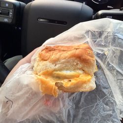 Cowboys - Sausage Egg and cheese ... fluffy biscuit.