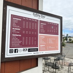 Bulldog Brew - Drive thru menu