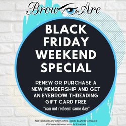 Brow Arc - 11/29/19 - 12/1/19-While supplies last.