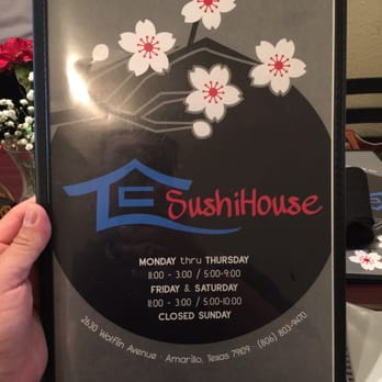 Sushi House - Menu 1 - Sushi Bars Near Me - Amarillo, Texas Sushi House - Menu 1 - Sushi Bars Near Me - Amarillo, Texas