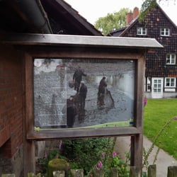 Fischmeisterei Lübbe - Hinweistafel