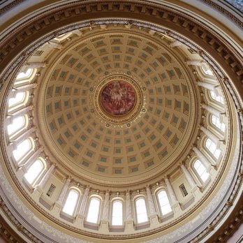 Wisconsin State Capitol - The inside of the main Capitol Rotunda - Landmarks & Historical Buildings Near Me - Madison, Wisconsin