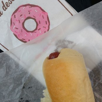 Paul's Donuts - Overpriced small pig in the blanket - Donuts Near Me - Carrollton, Texas