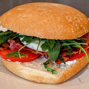 Baker & Commons - Poached Egg "BEAT - BaconEggArugulaTomato" Sandwich - Cafes Near Me - Berkeley, California Baker & Commons - Poached Egg "BEAT - BaconEggArugulaTomato" Sandwich - Cafes Near Me - Berkeley, California