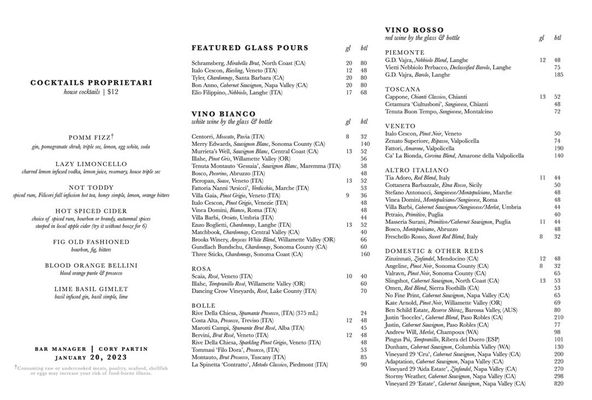 Menu photo 5 Rodi Italian Loveland, OH