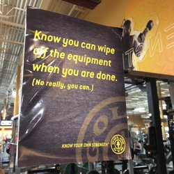 Golds Gym - Great sign
