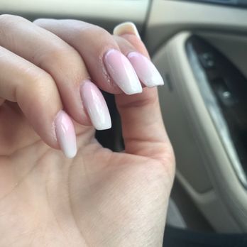 Elite Nail Spa - Didn't take care of underneath or around the nails. Asked me for my money like this. - Nail Salons Near Me - Acworth, Georgia