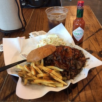 Phil's BBQ - Tri tip sandwich w cole slaw and fries - Barbeque Near Me - San Diego, California Phil's BBQ - Tri tip sandwich w cole slaw and fries - Barbeque Near Me - San Diego, California