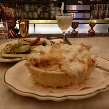 Maison Pickle - Buffalo Mac and Cheese, pickles, and gin martini - Cocktail Bars Near Me - New York, New York Maison Pickle - Buffalo Mac and Cheese, pickles, and gin martini - Cocktail Bars Near Me - New York, New York