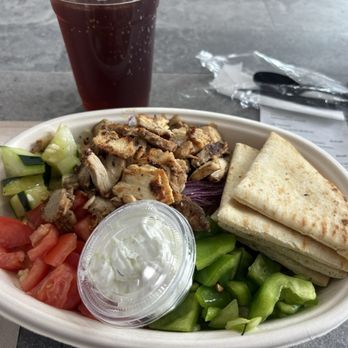 Geitonia Greek Grill - Chicken Gyro rice bowl - Greek Near Me - Valparaiso, Indiana