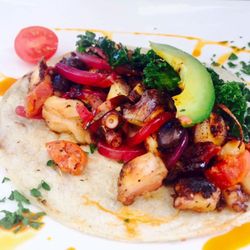 El Taller Bajamed - Taco de pulpo y chistorra al grill