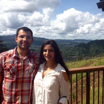 Burgess - Us at the winery outside - Wineries Near Me - Napa, California