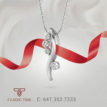 Classic Time - Diamond necklace
Gold jewellery - Watch Repair Near Me - Toronto, Ontario Classic Time - Diamond necklace
Gold jewellery - Watch Repair Near Me - Toronto, Ontario