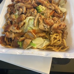 Chopsticks Express - Chicken teriyaki with lo mein.