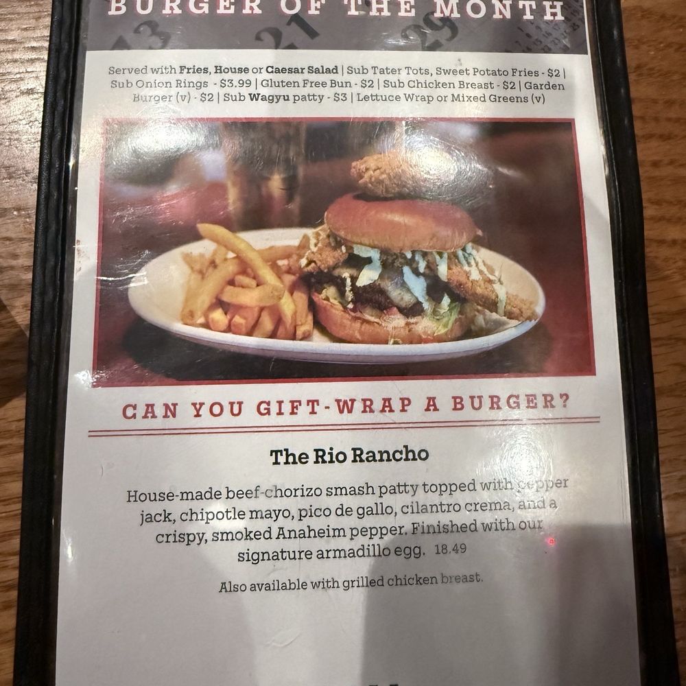 Ram Restaurant & Brewery - Burger of the month - American Near Me - Puyallup, Washington Ram Restaurant & Brewery - Burger of the month - American Near Me - Puyallup, Washington
