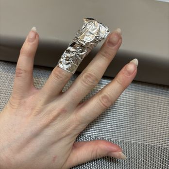 Shanghai Spa - Before... after growing out a gel manicure for a month. Yikes - - Day Spas Near Me - Brooklyn, New York