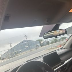 Budget Car Rental - No sun visor