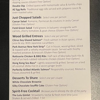 The White Chocolate Grill - Restaurant week menu: $44 per person - American Near Me - Phoenix, Arizona