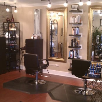 Vintage Hair Studio - A photo of the salon chairs in front of the beautiful antique mirrors. - Hair Salons Near Me - Ramona, California