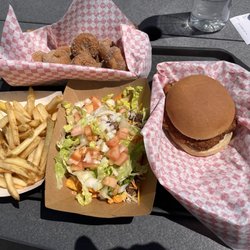 Sylvan Lake General Store at Custer State Park Resort - Zesty chicken sandwich with walking taco and fries. And don't miss the mini donuts, so good!
