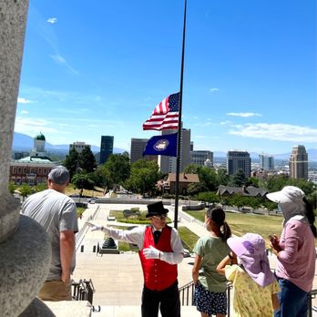 Utah State Capitol - Lovely view (sadly falls 1/2 staff due to yet another mass shooting in US) - Landmarks & Historical Buildings Near Me - Salt Lake City, Utah