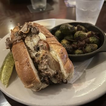Nocturnem Draft Haus - Steak & Cheese with Brussels Sprouts - Bars Near Me - Bangor, Maine