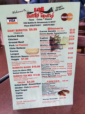 Menu photo 3 Los Burritos Tapatios Restaurant Streamwood, IL Menu photo 3 Los Burritos Tapatios Restaurant Streamwood, IL