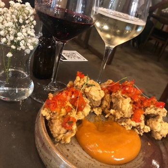 Roots - Fried oysters ($15) - Wine Bars Near Me - Houston, Texas Roots - Fried oysters ($15) - Wine Bars Near Me - Houston, Texas