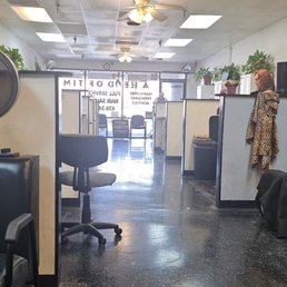 Inside the salon